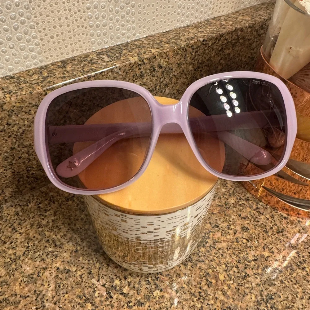 Jimmy‎ Choo Lilac Oversized Women's Crystal Sunglasses Lia/s BT3DZ